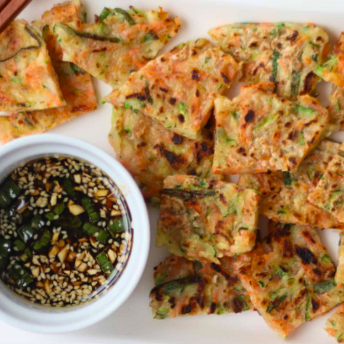 Pancakes Koreano de Verduras