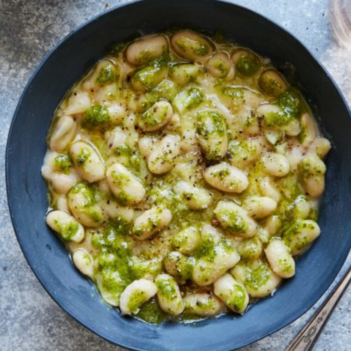 Alubias con Pesto