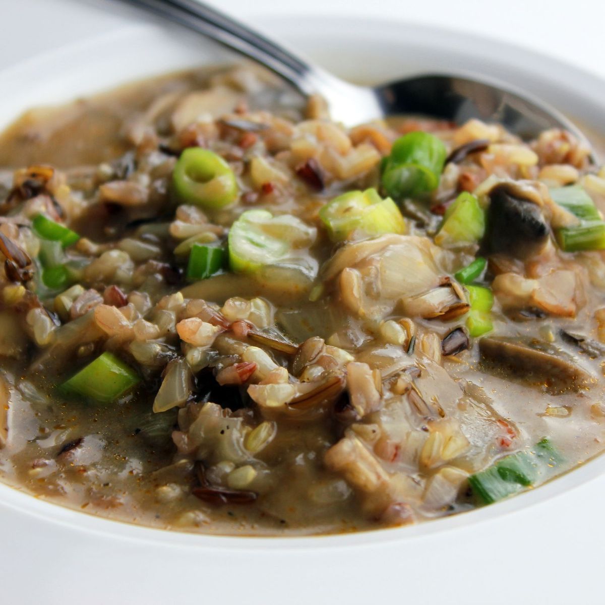 Sopa de Arroz integral y Hongos