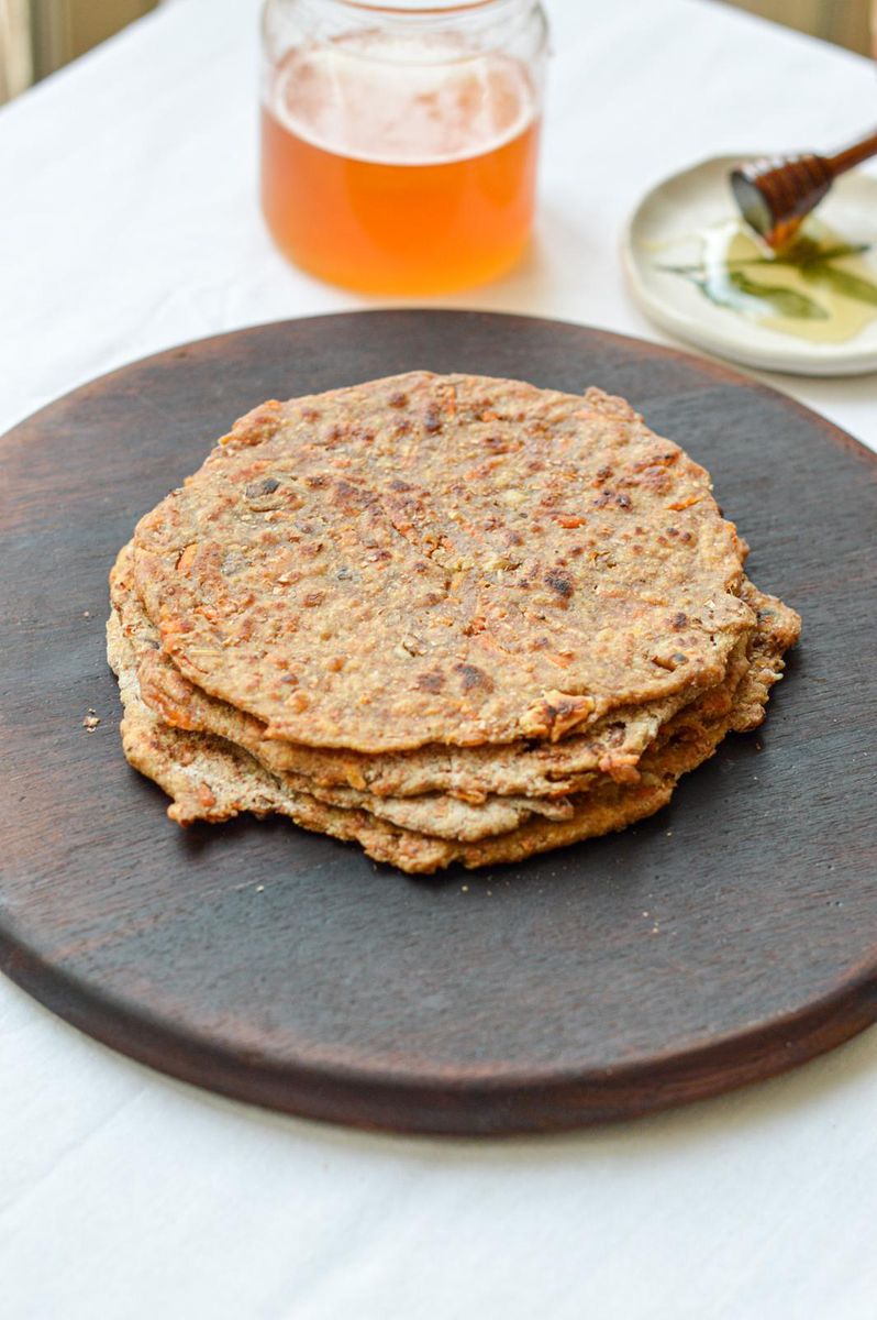 Chapatis de Zanahoria Especiada con Nueces