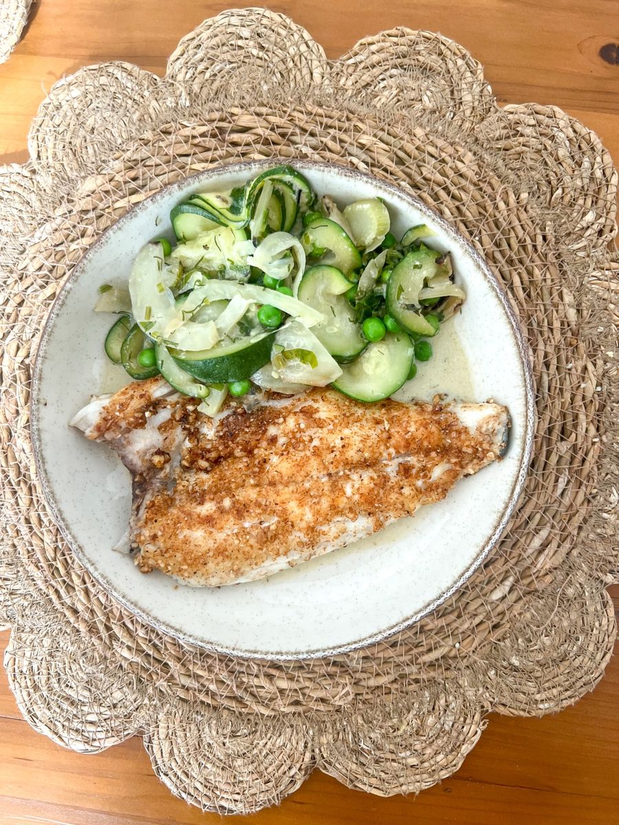 Pescado en Costra de Cebada e Hinojo 