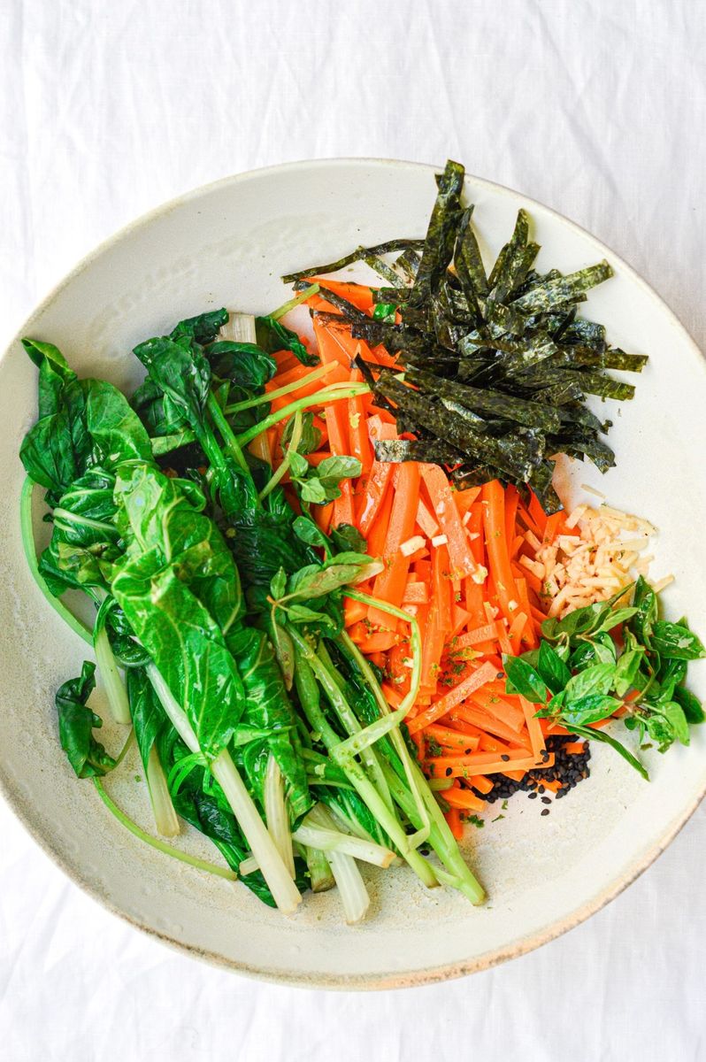 Ensalada de Zanahoria y Bok Choy