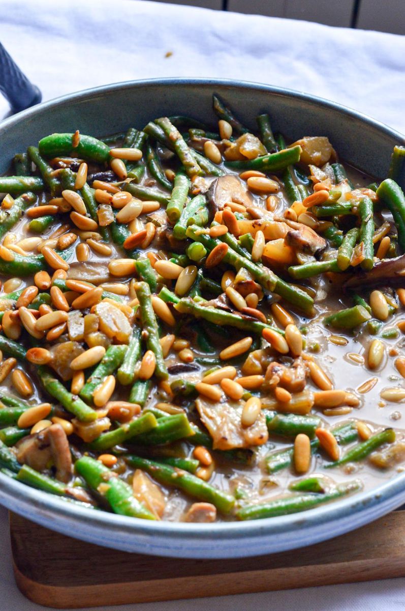 Cazuela de Ejotes Cremosos