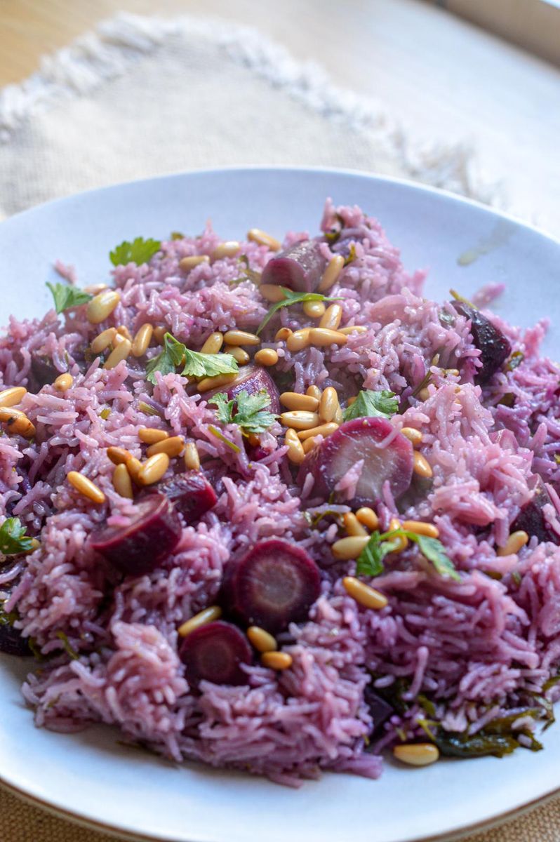 Arroz con Zanahorias Moradas y Tamarindo