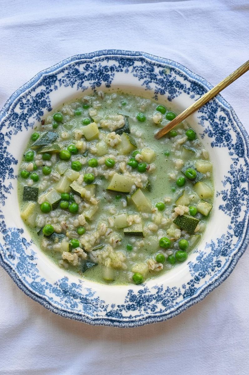 Cebada con Takra de Albahaca